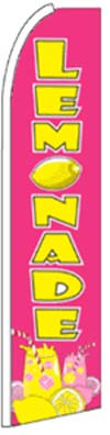 Lemonade Swooper Flag Pink/Yellow
